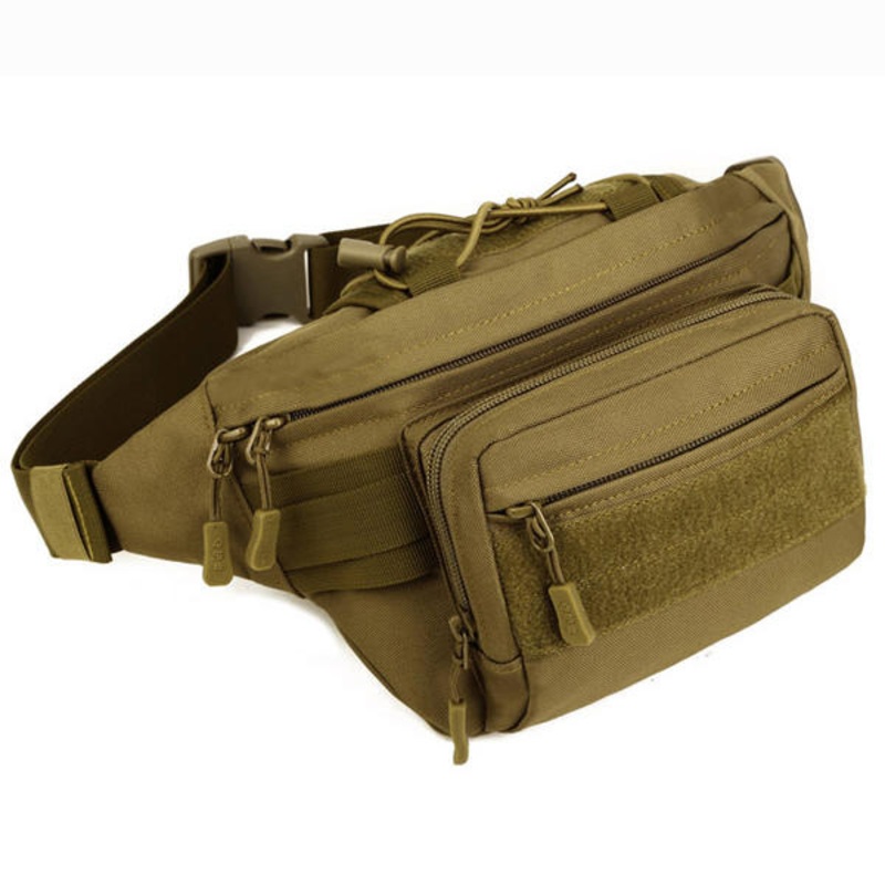 Tactical Outdoor Riding Nylon Waist Bag Leisure Travel Running Capacity Man Bag