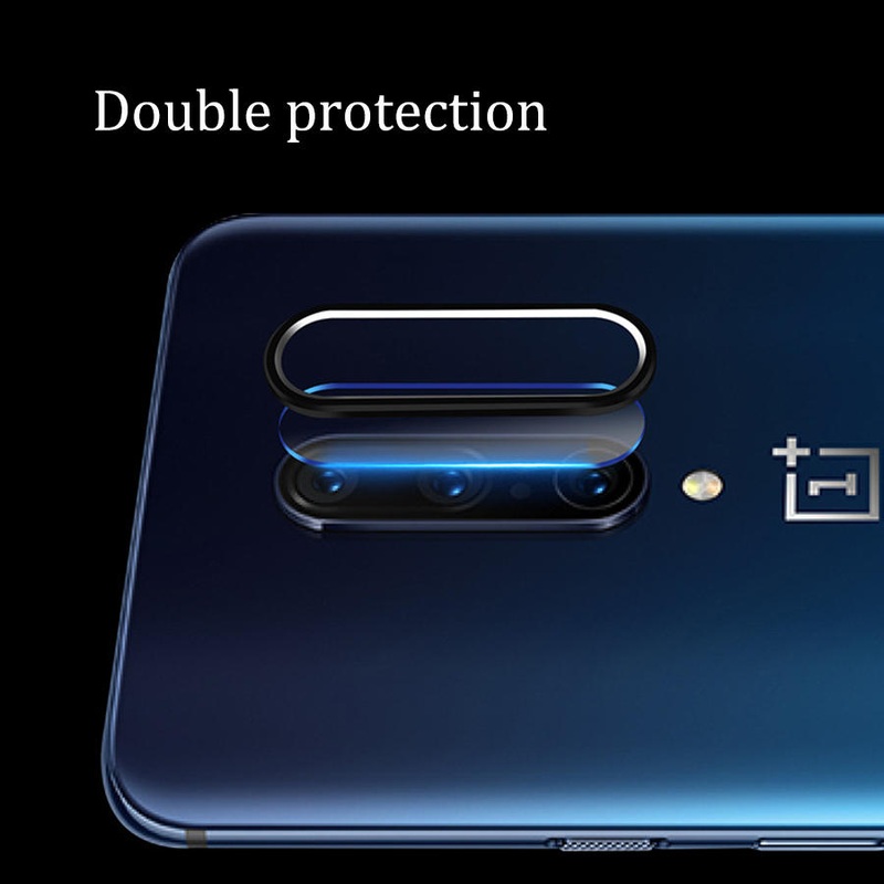 Bakeey Anti-scratch Metal Circle Ring + Tempered Glass Phone Camera Lens Screen Protector for OnePlus 7 PRO