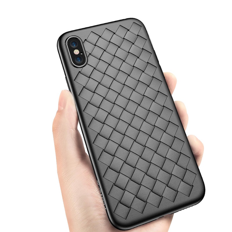 Bakeey BV Weaving Dissipating Heat Soft Silicone TPU Case for iPhone X