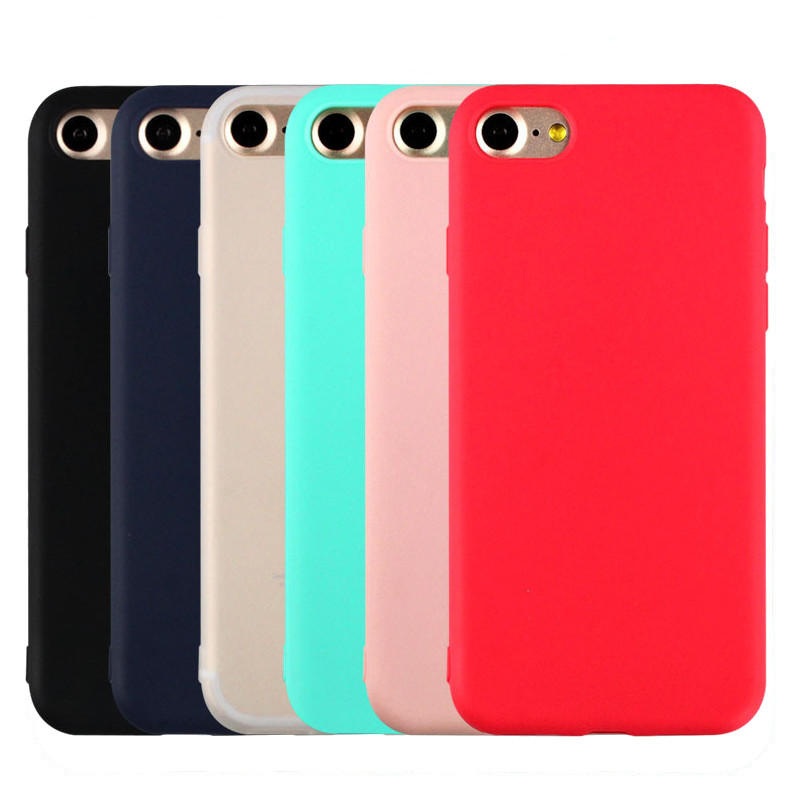 Bakeey Candy Color Matte Soft Silicone TPU Protective Case for iPhone 7/iPhone 8/iPhone SE 2020
