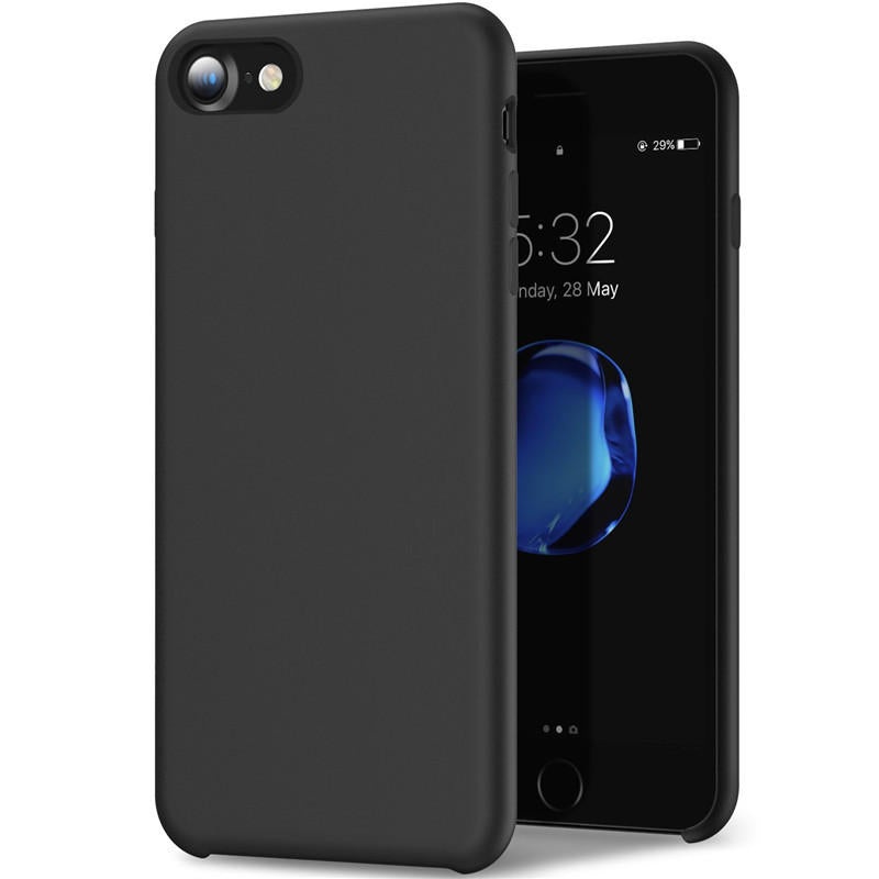 Bakeey Liquid Silicone Soft Case Microfiber Cushion Back Cover Phone Case for iPhone 7/iPhone 8