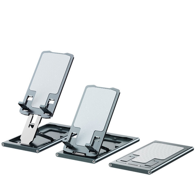 Bakeey Multi-Angle Adjustment Aluminum Alloy Tablet/Phone Holder Portable Folding Online Learning Live Streaming Desktop Stand Holder For iPhone 13 POCO For 4-12 inch Devices