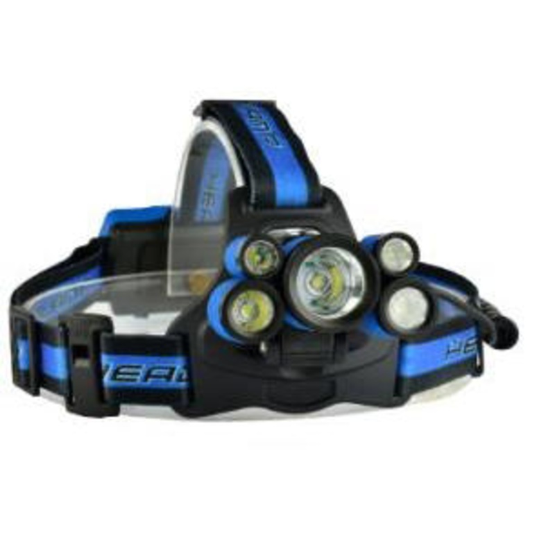BIKIGHT 2409-B 1700LM Telescopic Zoom 18650 USB Rechargeable 5 Modes Headlamp with SOS Help Whistle
