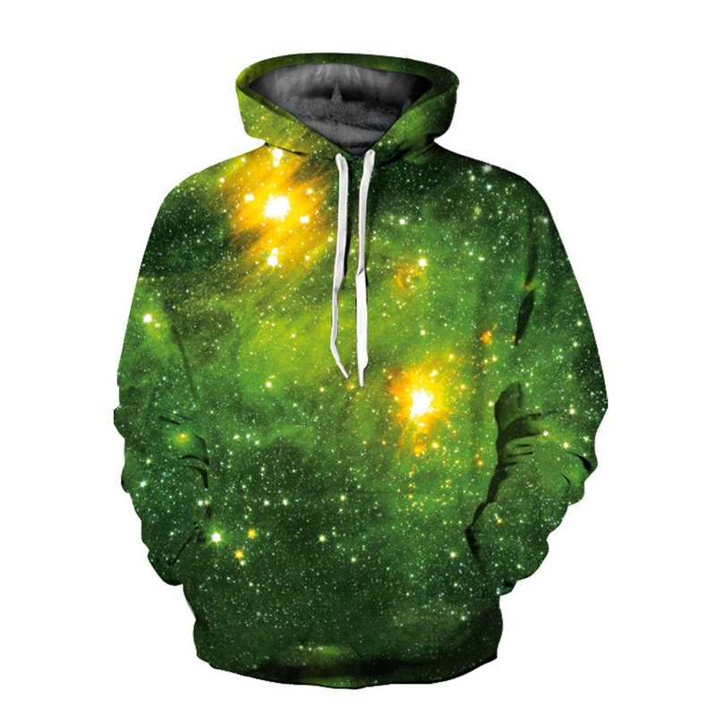Unisex 3D Hoodies Sweatshirt  Gift Green Forest Pullover Casual Hooded Tracksuit  Drawstring Sweater