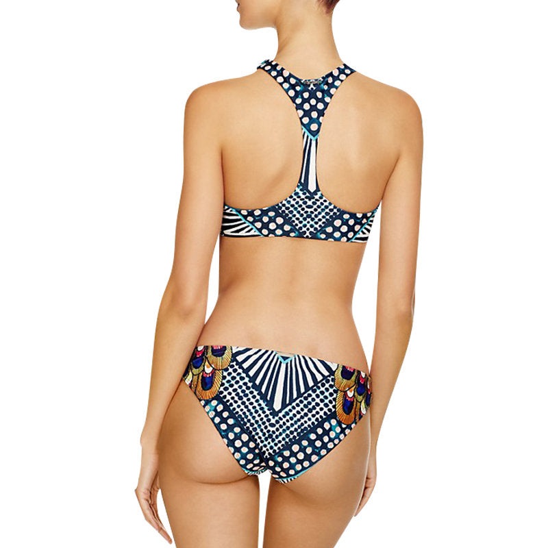 Women’s Bikini Swimwear Beachwear Printing Nylon Floral Summmer Swimset