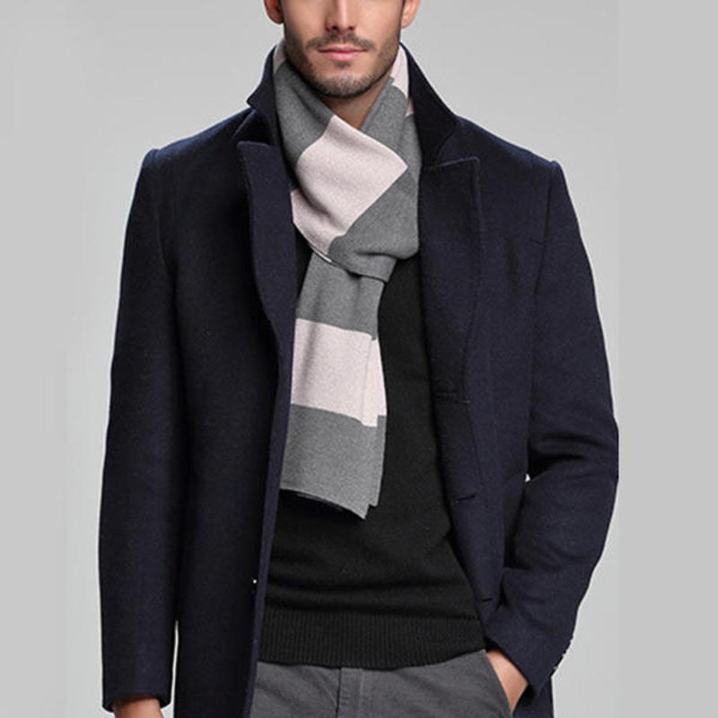 Mens Womens Winter Knitted Plaid Scarf Ultra Soft Shawl Windproof Neck Gaiters Valentine’s Day Gifts