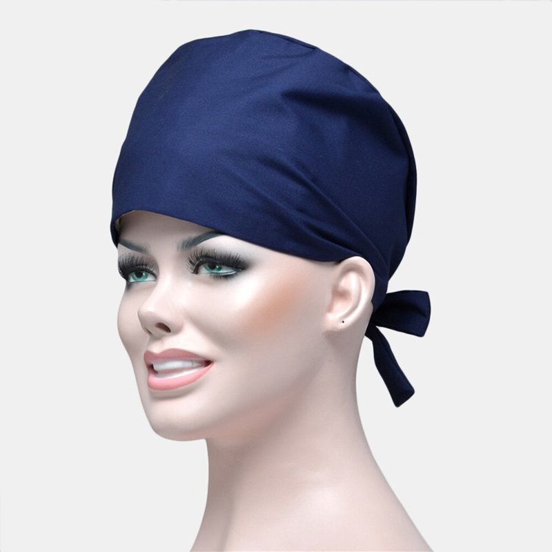 Solid Color Scrub Cap Surgical Hat Nurse Doctor Cap Veterinarian Hat