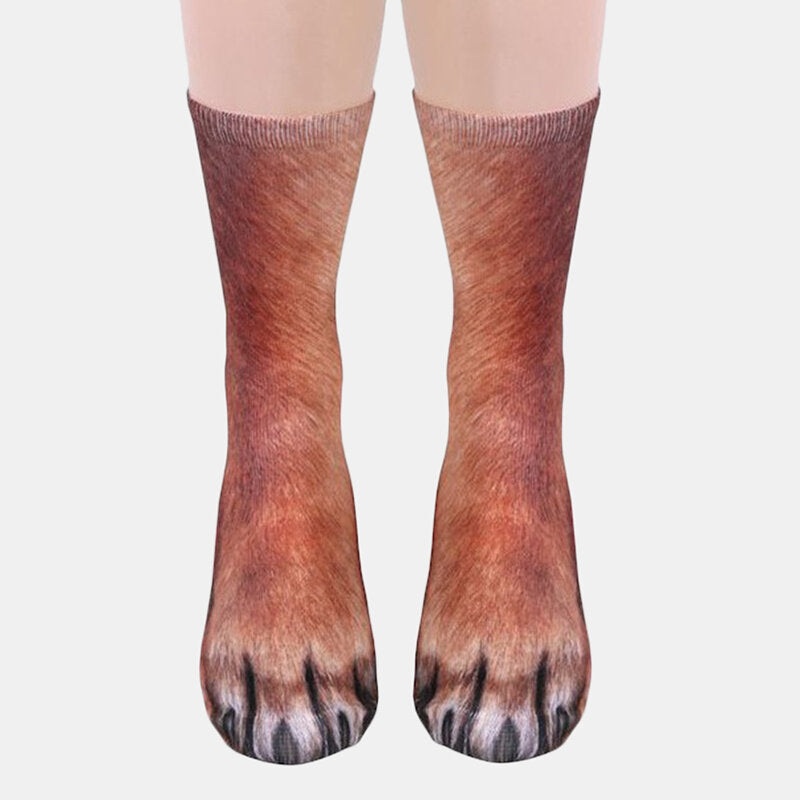 Unisex Adult Animal Printed Socks Animal Tube Socks 3d Print Animal Foot Hoof Socks