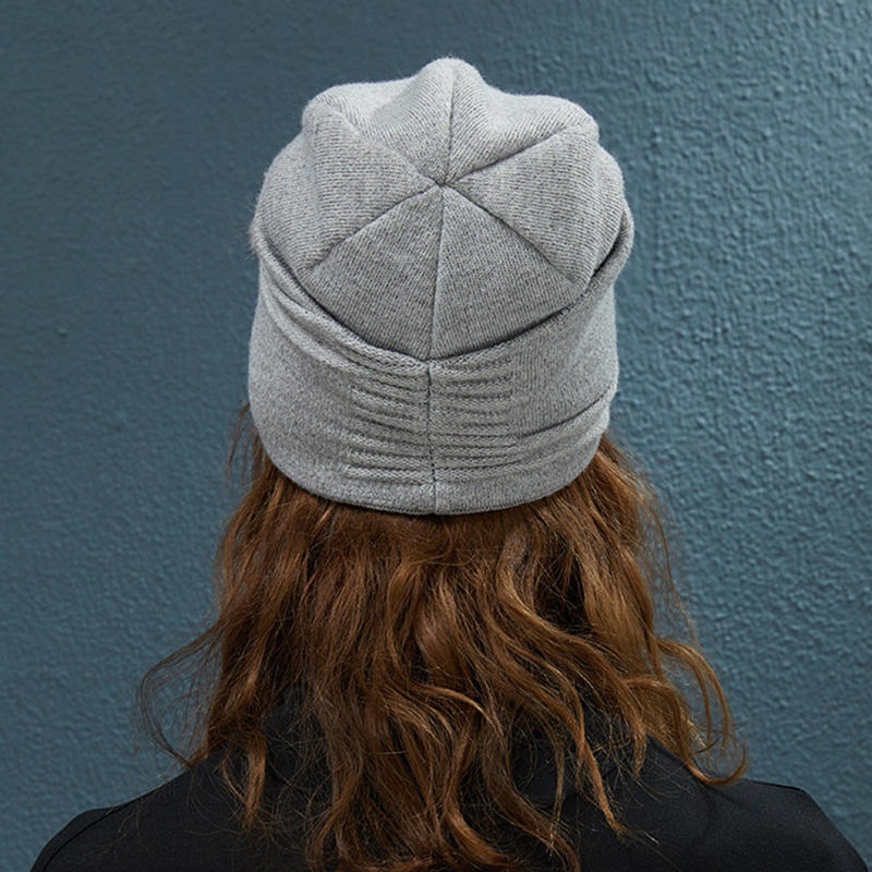 Women Outdoor Winter Thicken Ski Beanie Cap Earmuffs Flexible Knit Hat