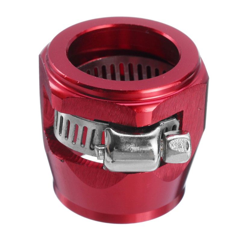 AN12 Finisher Clamp with Screw Hose Hex End Cover Fitting Aluminum