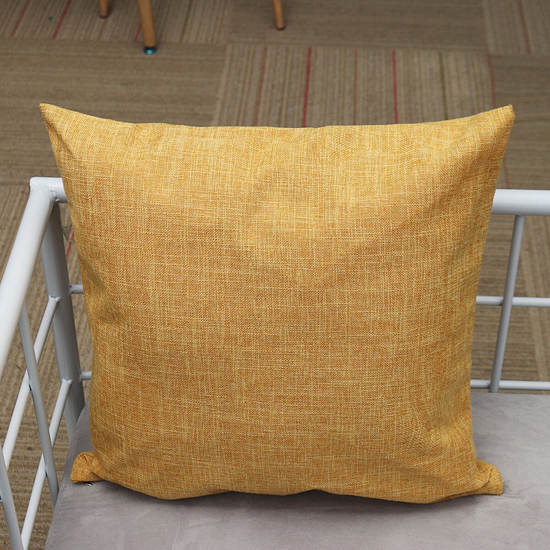 Cushion Cover Cotton Linen Sofa Car Home Waist Pillow Case Protector Decor 18”