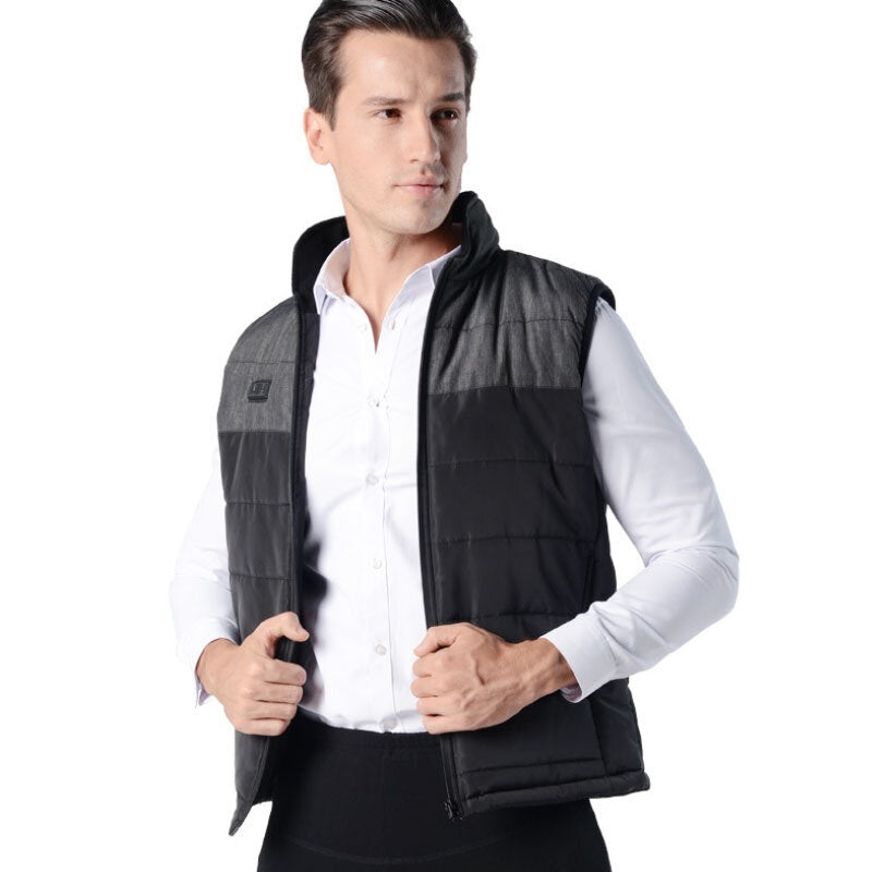 Electric Vest USB Heated Heating Pad Winter Coat Jacket Warm