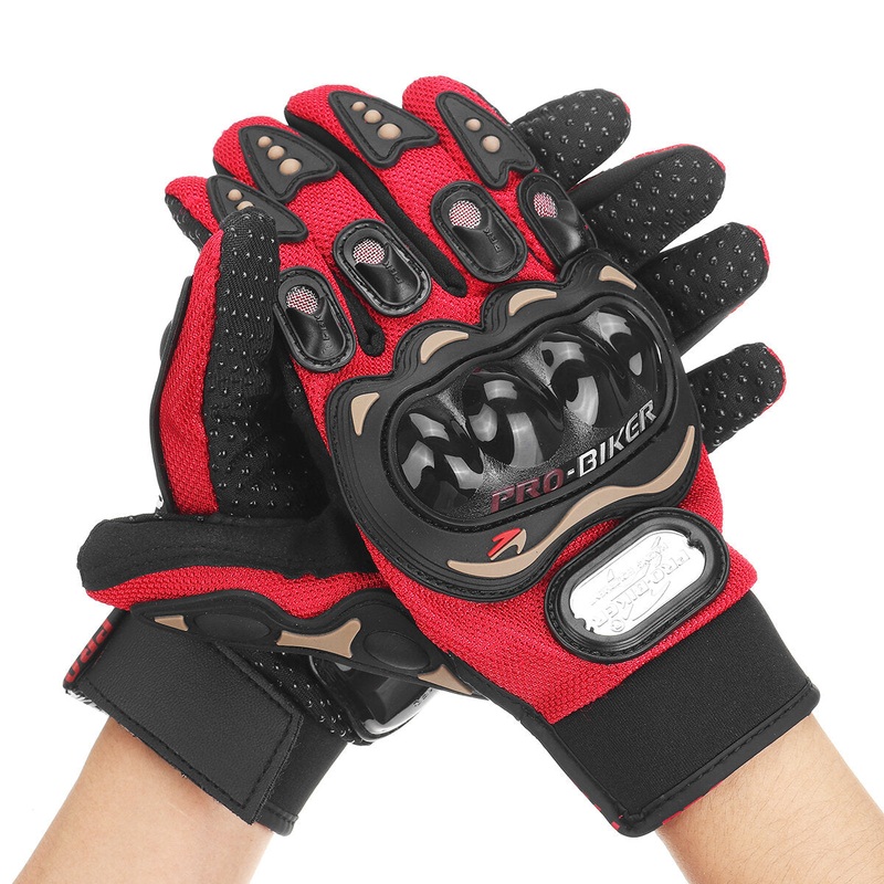 Men Motorcycle Gloves Screen Touch Bicycle Cycling Motorbike Riding Breathable