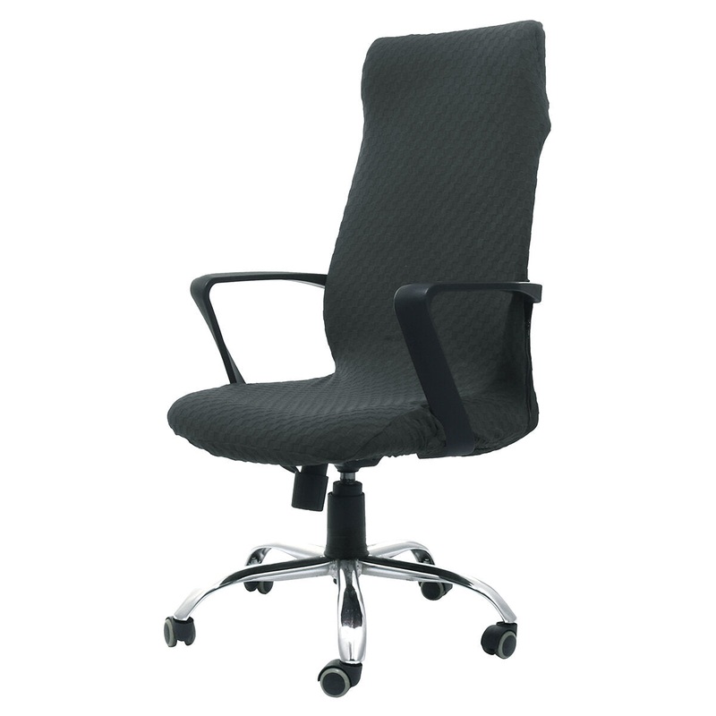 Office Chair Cover Removable Stretch Chair Protector Rotating Armchair Seat Slipcover for Home Office Chair Decoration