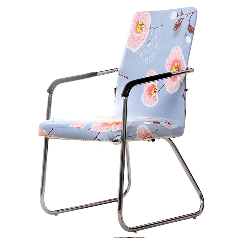 [S Size] Elastic Office Chair Cover Computer Rotating Chair Protector Stretch Armchair Seat Slipcover Home Office Furniture Decoration