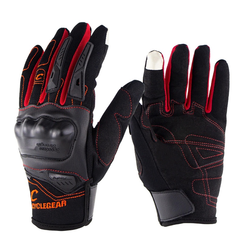 Safety Touch Screen Full Finger Gloves Gel Bike Cycling Sports Anti-slip Motorcycle