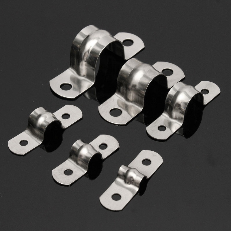 Stainless Steel Plumbing Pipe Saddle Clip Hose Bracket M5 to M20