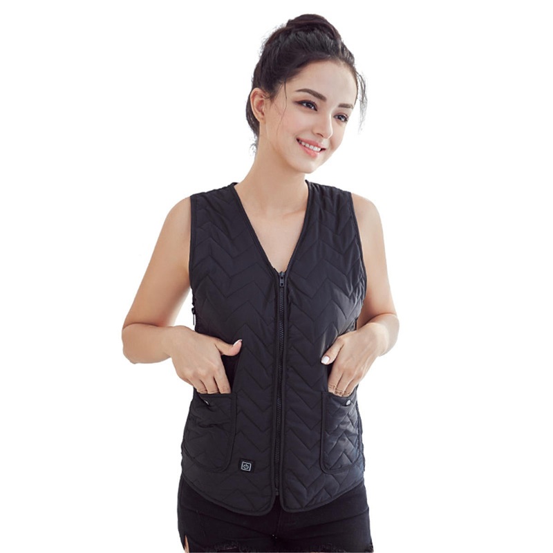 Unisex USB Electric Heated Heating Vest Cloth Intelligent Winter Warm Up Warmer