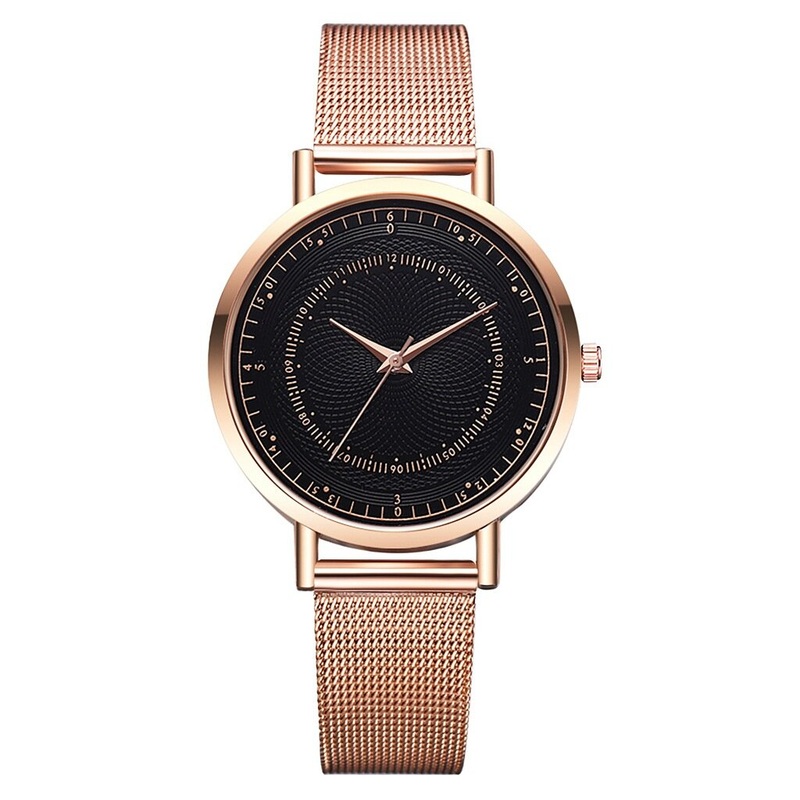 DEFFRUN XR3282 Business Style Mesh Steel Strap Simple Design Fashion Men Watch Quartz Watch