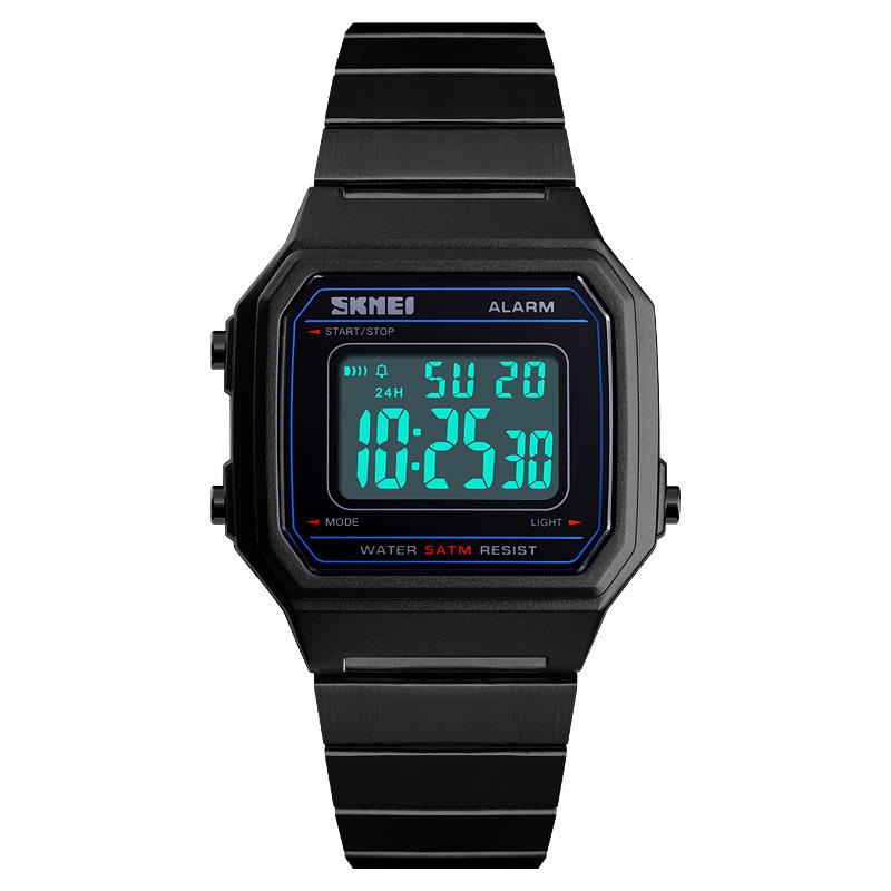 SKMEI 1377 Luminous Week Display Waterproof Casual Style Digital Watch Men Wrist Watch