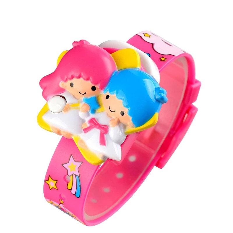 SKMEI 1749 Cute Angle Baby Cartoon LED Display Digital Watch Fashionable Children Kids Watch