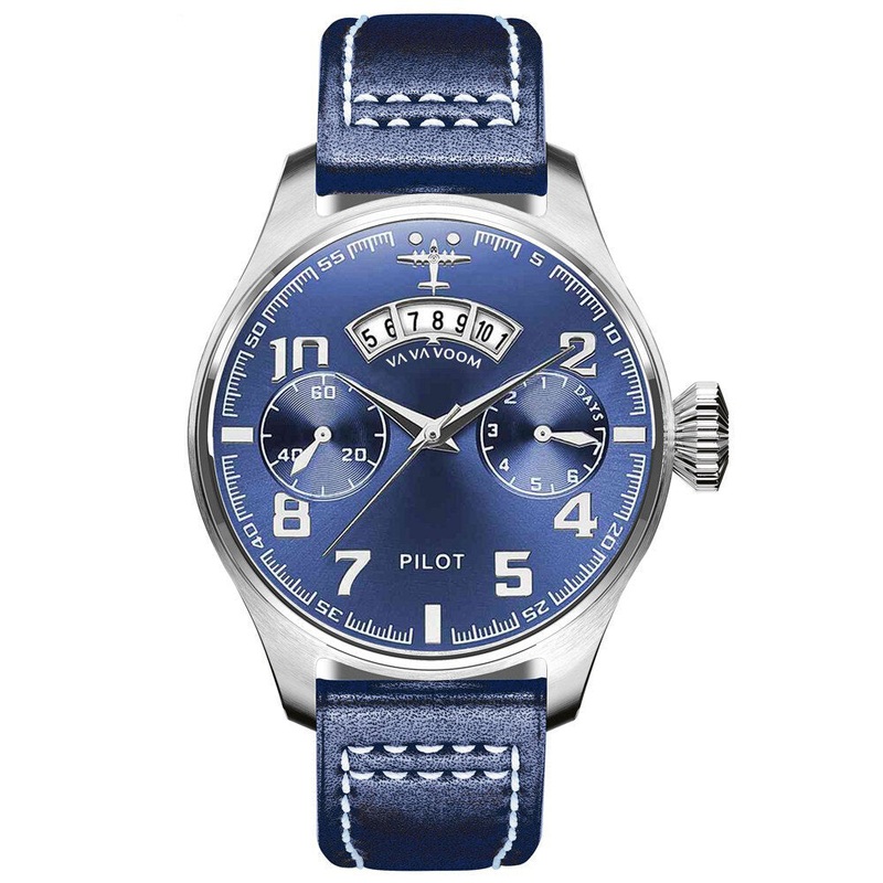 VA VA VOOM VA-2092 Date Display Decorative Dial Men Wrist Watch Casual Style Quartz Watch
