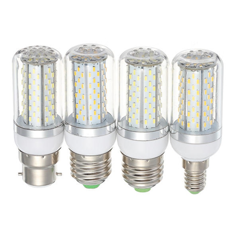 E27 E14 B22 5W SMD3014 120LEDs 360 degree Warm White Pure White Corn Light Bulb AC85-265V