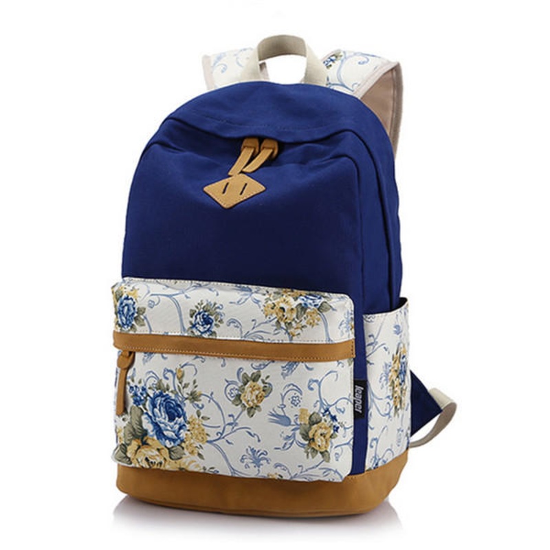 Floral Girl Backpack Women Leisure Backpack Students Backpack Teenager School Bags