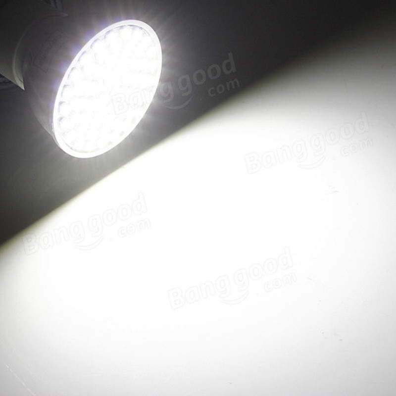 GU10 3W 60 LED 3528 SMD Pure/Warm White Light Bulb Lamp 110V