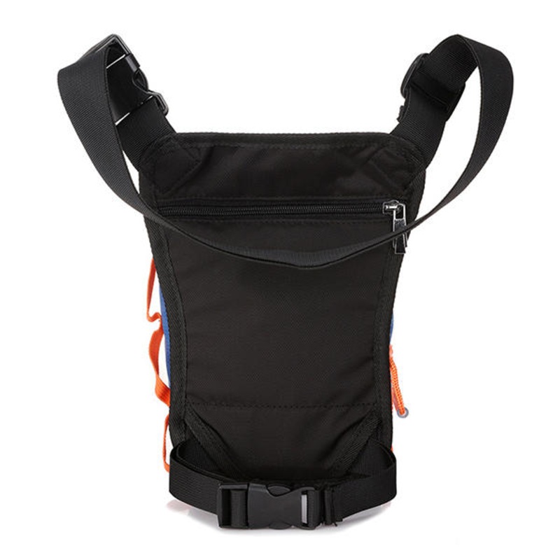 Men Women Nylon Drop Leg Bag Motorcycle Riding Sport Belt Waist Fanny Pack Crossbody Shoulder Bag