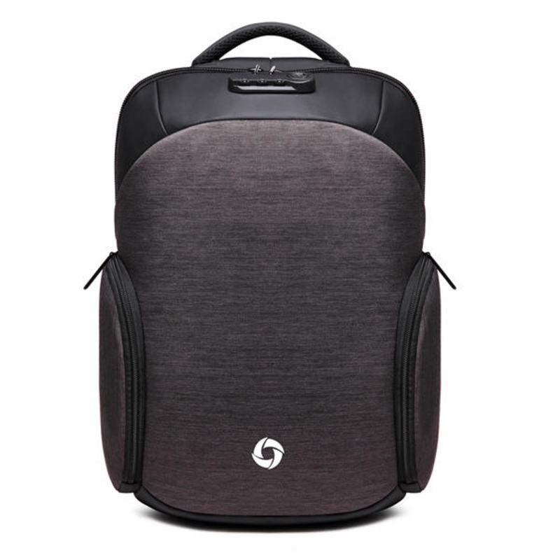 USB Charging Backpack Casual Anti-theft Computer Bag with Rainproof Cover & Combination lock