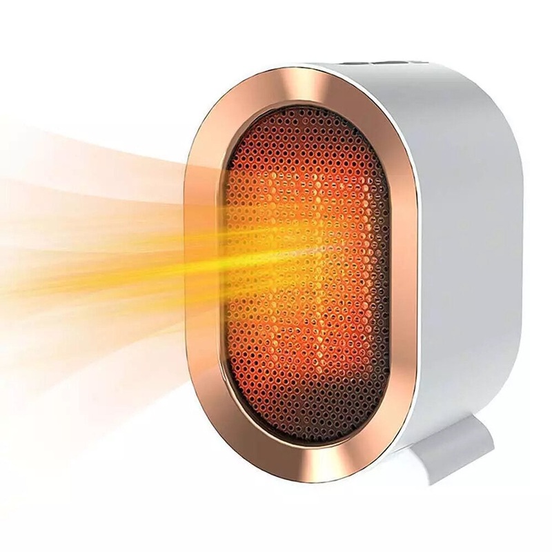 1200W Ceramic Space Heater 2 Modes Flame Retardant Compact Design Overheating Protection Portable Electric Heater for Desk Small Room Office Winter