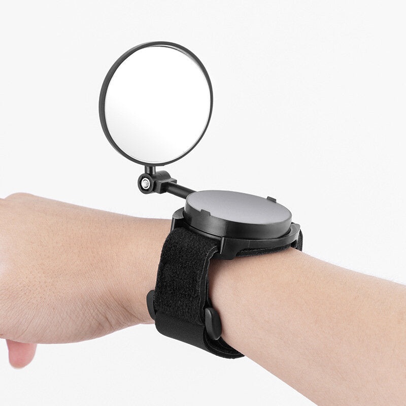 BENGGUO Bicycle Rearview Mirror 360 Degree Arm Wrist Strap Safety Rear View Cycling Accessories MTB Road Bike Wrist Rearview Mirrors