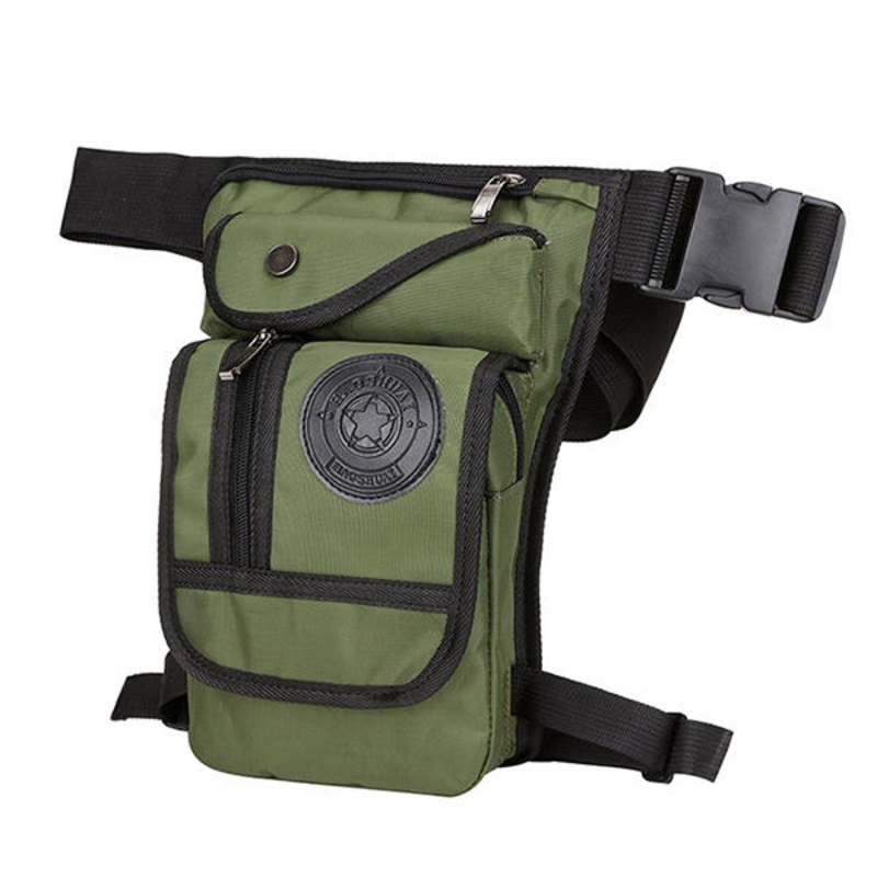 Men Nylon Drop Leg Bag Hip Bum Bag Riding Motorcycle Outdoor Waist Bag