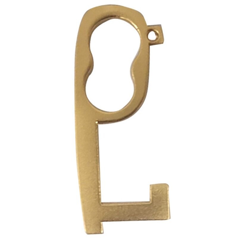 Portable Press Elevator Tool Hand Alloy Non Contact Door Opener Door Handle Key Metal Portable Door Opener