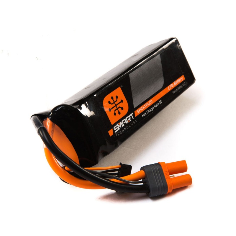 Spektrum 2200mah 3S 11.1V 30C Smart LiPo IC3 SPMX22003S30