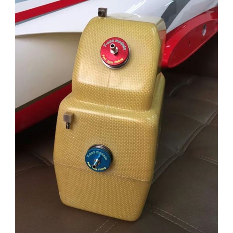 T1 Kevlar Twin Fuel & Smoke Tank with Alloy Tank Fittings By T-One Models For Fortune