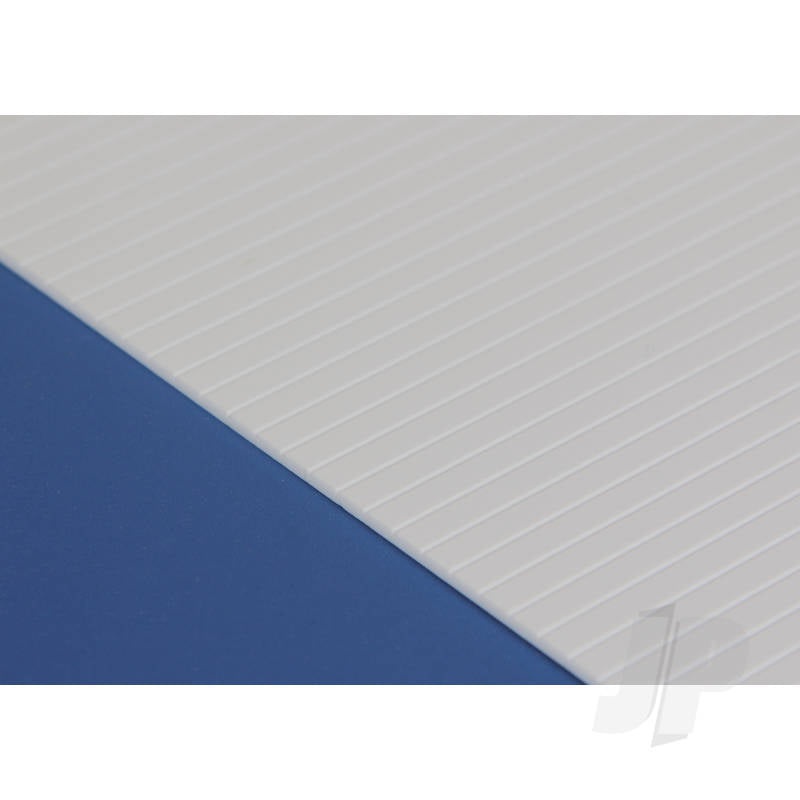 Evergreen 12x24in (30x60cm) V-Groove Siding Sheet .020in (0.50mm) Thick .040in Spacing (1 sheet per pack) 12040