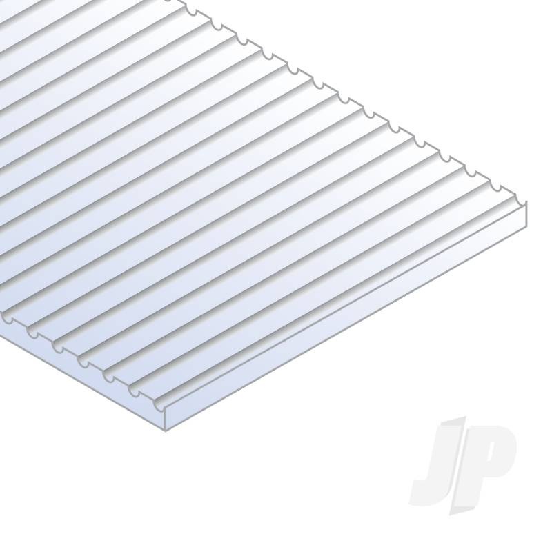 Evergreen 12x24in (30x60cm) N-Scale Car Siding Sheet .020in (0.50mm) Thick (1 Sheet per pack) 12020