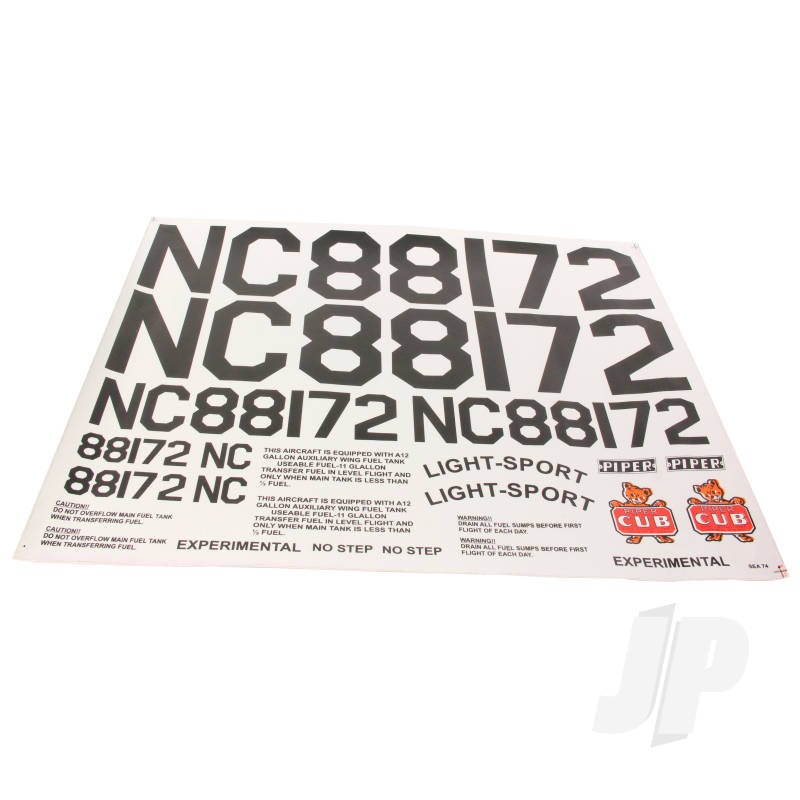 Seagull J-3 Piper Cub Decal Set (for SEA-74) SGCB314