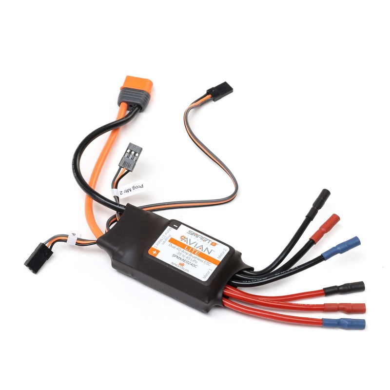 Spektrum Avian 40A Dual Smart Lite ESC, 3S-4S (Version C): IC3 SPMXAE0240C