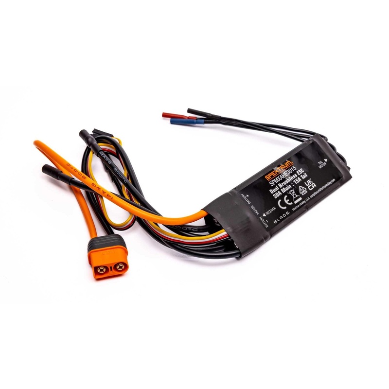 Spektrum Avian Dual ESC 30A Main, 15A Tail 3S-4S: Eclipse 360 SPMXAHE3015