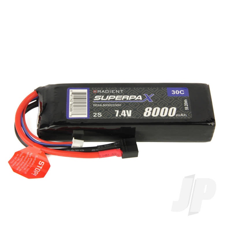 Radient LiPo 2S 8000mAh 7.4V 30C HCT RDNL80002S30H