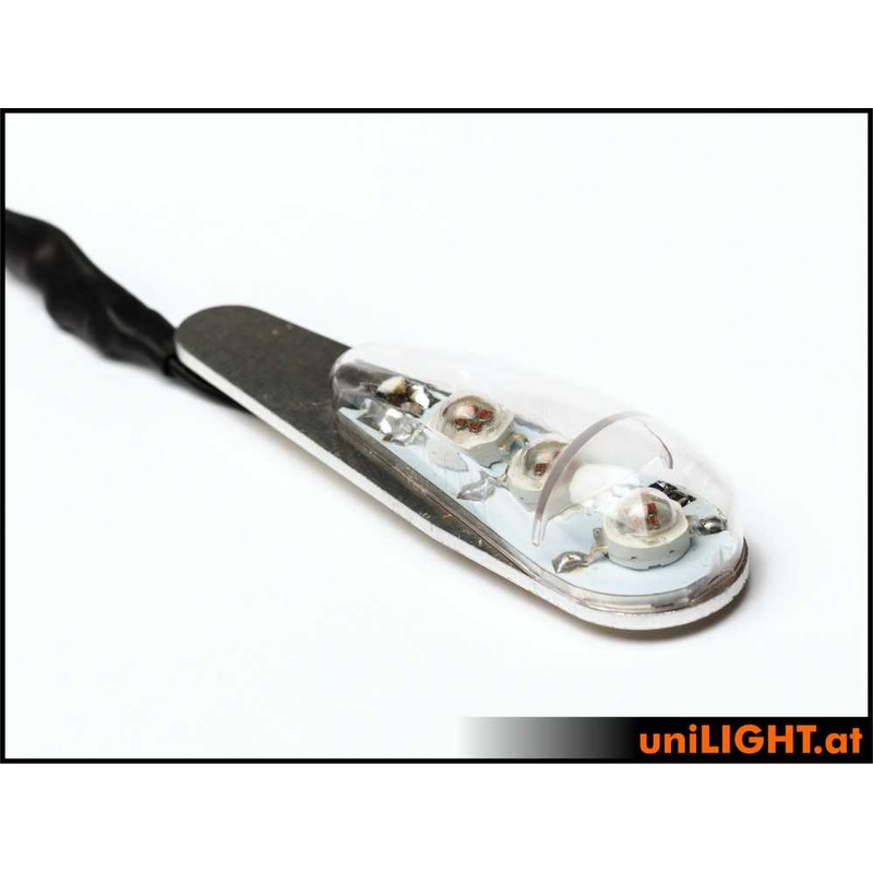 UniLight 18mm Pro Power Strobe Light, 24Wx2, Short, T-Fuse – White