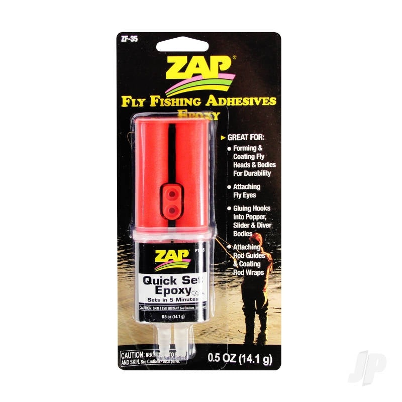 ZAP Fly Fishing Adhesives Quick Set Epoxy 5 Minute (0.5oz, 14.1g) ZF-35 REPLACED BY PT36