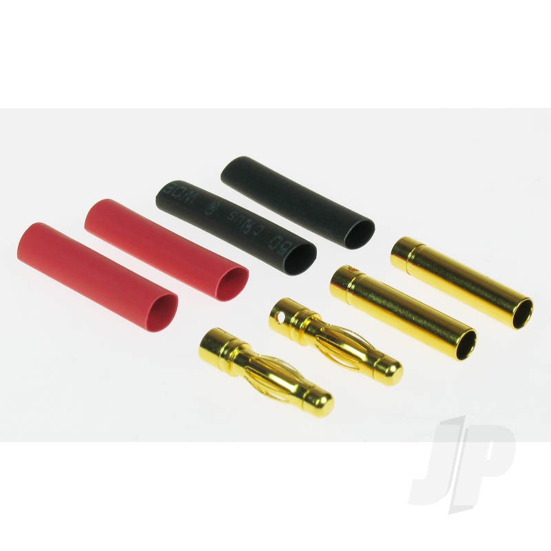 4mm Gold Connector Set (2 Pairs + Shrink) 4409110EF