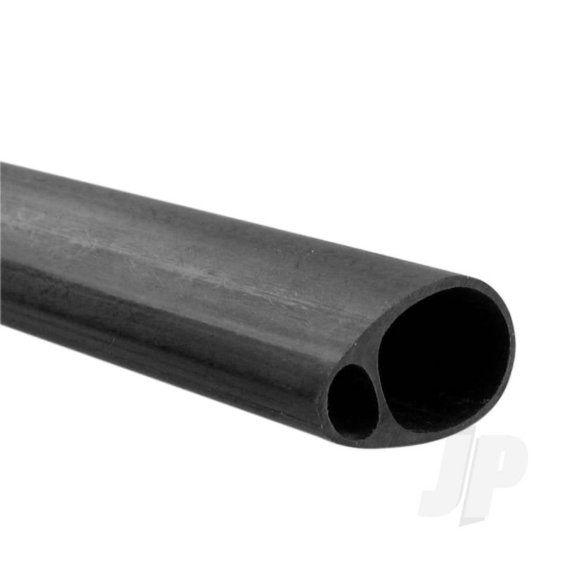 Carbon Fibre Elliptic Tube 19.0 x 12.5mm x 1000mm 5518816
