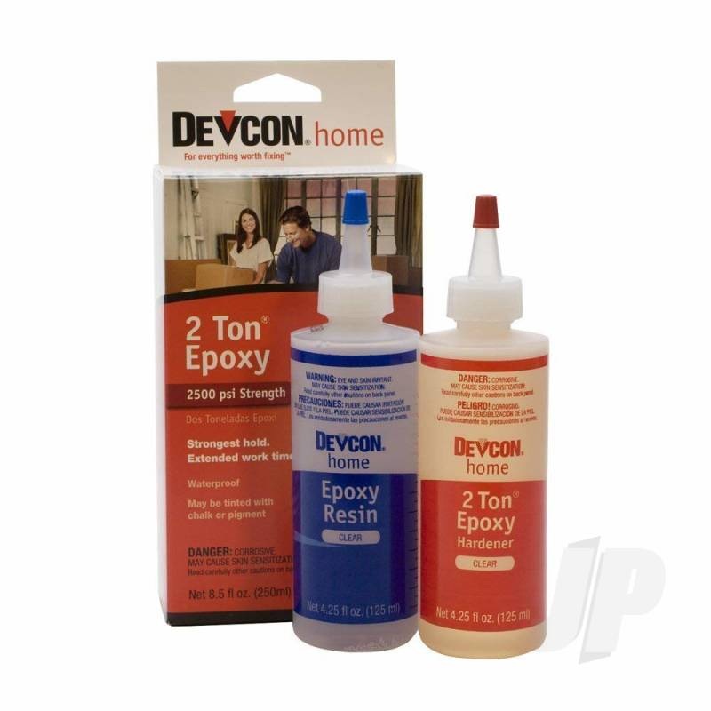 Devcon 2 Ton Epoxy (2x 4.25oz Bottle, Boxed) 33345