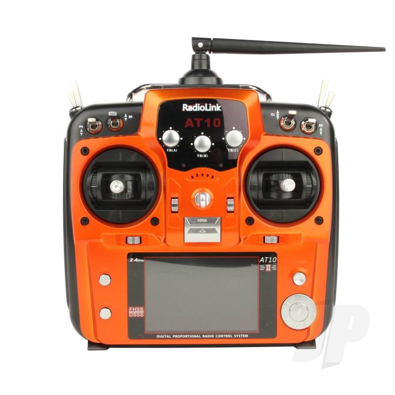 RadioLink AT10II 2.4GHz 12-Channel Transmitter with Receiver (Orange) (Mode 1) RLKT121007