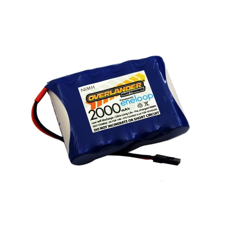 Overlander Nimh Battery Pack Eneloop AA 2000mah 6v Receiver Flat 2870